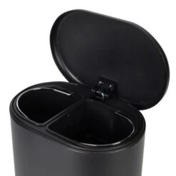 Elements 6L Matte Black Recycling Pedal Bin -Elements 1000181260 alt04