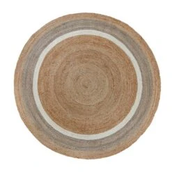 Elements Natural Jute Border Round Rug