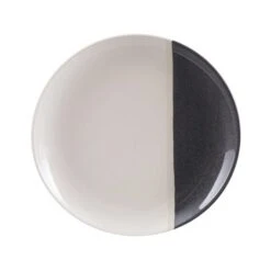 Elements Dipped Charcoal Stoneware Dinner Plate