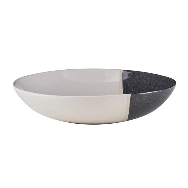 Elements Dipped Charcoal Stoneware Pasta Bowl 3 Elements Dipped Charcoal Stoneware Pasta Bowl