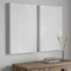 2 Elements Raised White Pattern Canvas -Elements 30713351