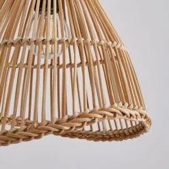 Elements Jaula Rattan Plug In Wall Light -Elements 30752930 alt02