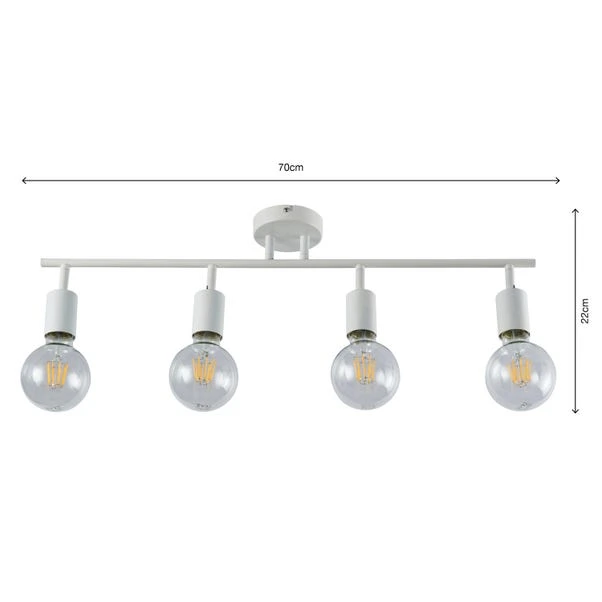 Elements Koppla 4 Light Semi Flush Spotlight Bar 17 Elements Koppla 4 Light Semi Flush Spotlight Bar - Image 15