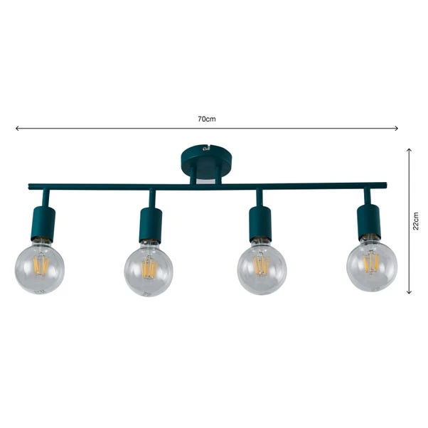 Elements Koppla 4 Light Semi Flush Spotlight Bar 16 Elements Koppla 4 Light Semi Flush Spotlight Bar - Image 14