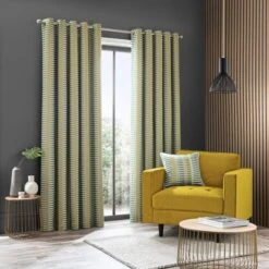 Elements Kansas Stripe Eyelet Curtains -Elements 30755096 alt01