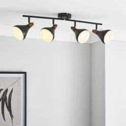 Elements Wolston 4 Light Semi Flush Spotlight Bar 33 Elements Wolston 4 Light Semi Flush Spotlight Bar -Elements 30765896