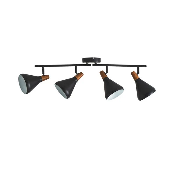 Elements Wolston 4 Light Semi Flush Spotlight Bar 19 Elements Wolston 4 Light Semi Flush Spotlight Bar - Image 17