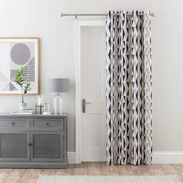 Elements Triangles Thermal Eyelet Door Curtain 15 Elements Triangles Thermal Eyelet Door Curtain - Image 13