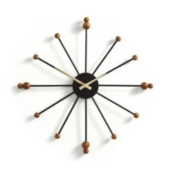 Elements Sputnik Wood Effect Wall Clock 7 Elements Sputnik Wood Effect Wall Clock -Elements 30827913 alt02