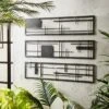 Elements Set Of 3 Indoor Outdoor Metal Wall Art Panels