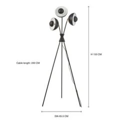 Elements Levi Tripod 3 Light Metal Floor Lamp -Elements 30869721 alt08