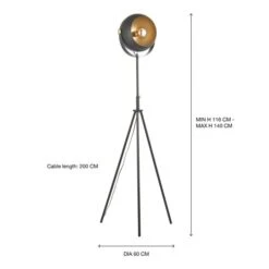 Elements Olympya Industrial Metal Adjustable Floor Lamp -Elements 30869730 alt08