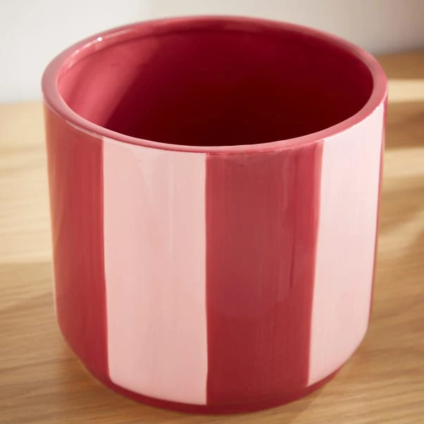 Elements Striped Ceramic Plant Pot 9 Elements Striped Ceramic Plant Pot - Image 8