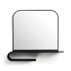 Elements Squoval Wall Mirror With Curling Shelf -Elements 30893751 alt02