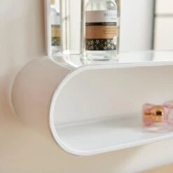 Elements Squoval Wall Mirror With Curling Shelf -Elements 30893752 alt01