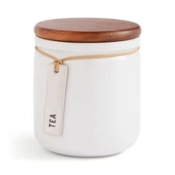 Elements Cream Speckled Hang Tag Kitchen Canister 19 Elements Cream Speckled Hang Tag Kitchen Canister -Elements 30893964 alt02