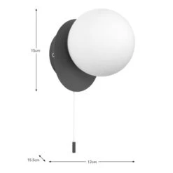 Elements Tela Bathroom Wall Light -Elements 30894877 alt08