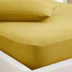 Elements Cotton Jersey Plain Fitted Sheet -Elements 30896576