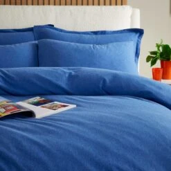 Elements Cotton Jersey Plain Duvet Cover & Pillowcase Set​ -Elements 30896651 alt01