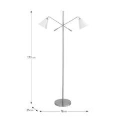 Elements Shaw 2 Light Adjustable Floor Lamp -Elements 30898653 alt08