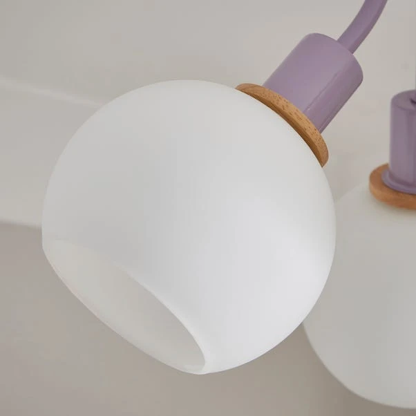 Elements Bailey 3 Light Semi Flush Ceiling Light 6 Elements Bailey 3 Light Semi Flush Ceiling Light - Image 4