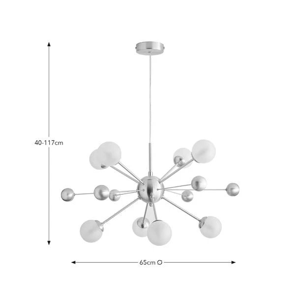 Elements Nova 8 Light Cluster Ceiling Light 8 Elements Nova 8 Light Cluster Ceiling Light - Image 6