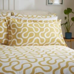 Elements Wiggins Wiggle Ochre Oxford Pillowcase 9 Elements Wiggins Wiggle Ochre Oxford Pillowcase -Elements 30902456 alt02
