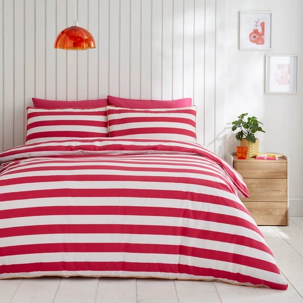 Elements Bold Stripe Cotton Duvet Cover And Pillowcase Set 7 Elements Bold Stripe Cotton Duvet Cover And Pillowcase Set - Image 5