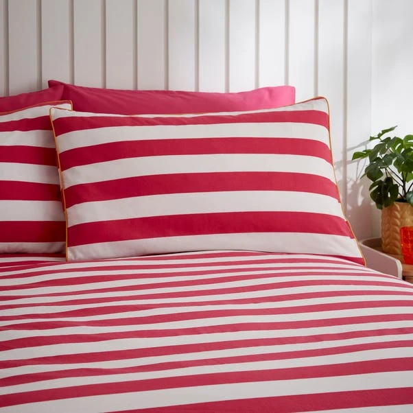 Elements Bold Stripe Cotton Duvet Cover And Pillowcase Set 4 Elements Bold Stripe Cotton Duvet Cover And Pillowcase Set - Image 2