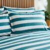 Elements Bold Stripe Teal Oxford Pillowcase -Elements 30902655