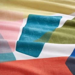 Elements Abstract Blocks Multicoloured Cotton Duvet Cover And Pillowcase Set -Elements 30903849 alt04