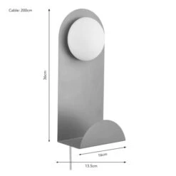 Elements Harton Shelved Wall Light 35 Elements Harton Shelved Wall Light -Elements 30921664 alt08