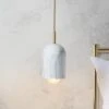 Elements Levi Marble Adjustable Pendant Light -Elements 30921740